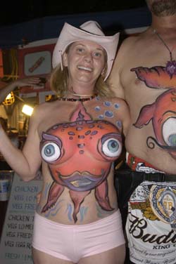 Body Painting 2004 photo - Duval Street, Key West